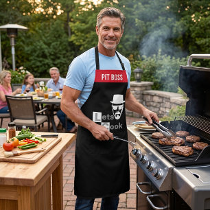 Grill Chef Apron - Funny Lets Cook Attitude Gift