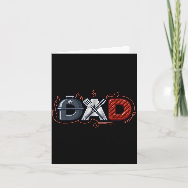Grill Dad BBQ Pitmaster Father Fathers Day Card (Front)