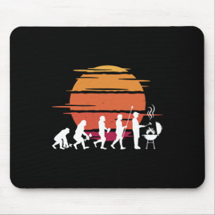 Grill Evolution Vintage Father's Day Grill Bbq Sea Mouse Pad