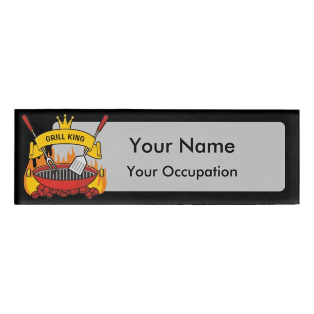 Grill King Name Tag (Front)