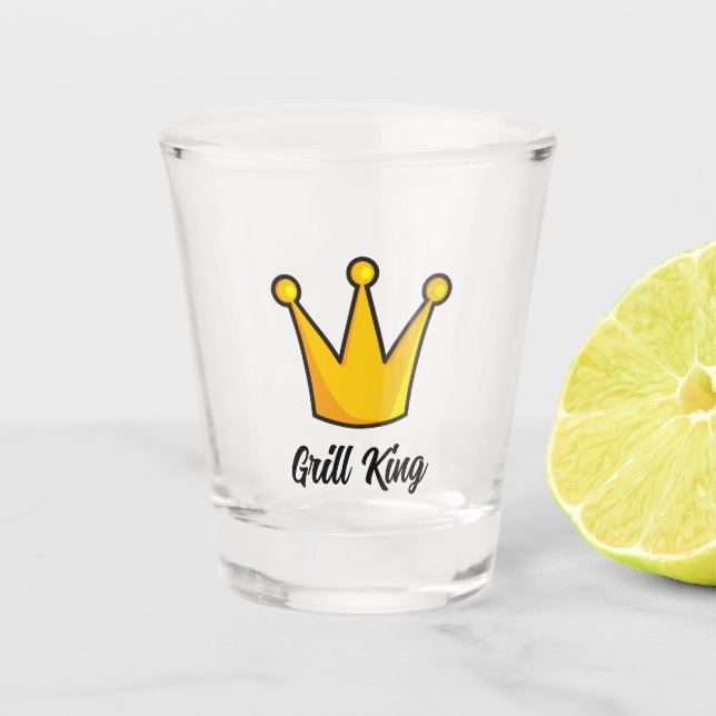 Grill King Shot Glass (Front)