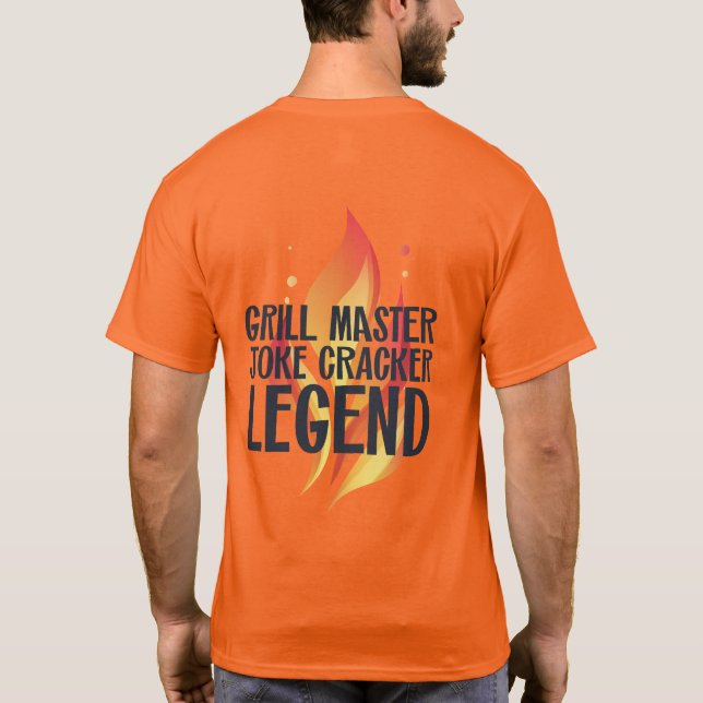 Grill Legend BBQ Poster T-Shirt (Back)