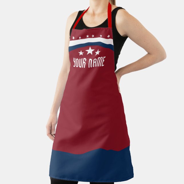 Grill Like a Patriot: American Flag BBQ Apron (Insitu)