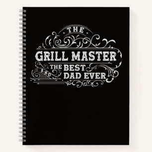 Grill Master and Best Dad Ever Fathers Day Recipe Notebook