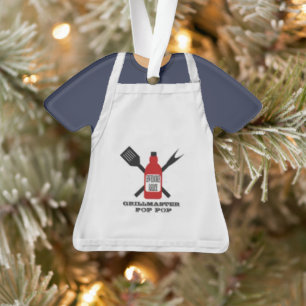 Grill Master Apron Personalized Ornament