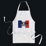 Grill master apron with French flag<br><div class="desc">Grill master apron with French flag. BBQ / Barbeque gift for men.</div>