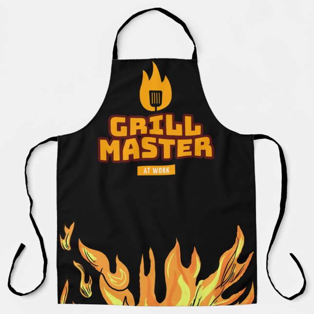 Grill Master At Work Apron (Front)