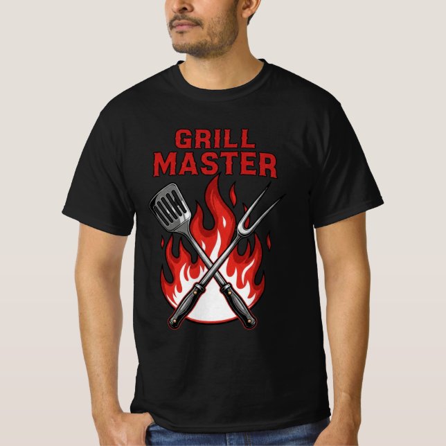 Grill Master – BBQ Father’s Day T-Shirt (Front)