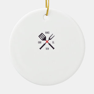 Grill master ceramic tree decoration