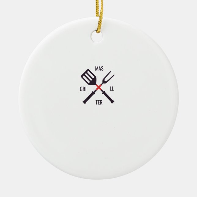 Grill master ceramic tree decoration (Front)