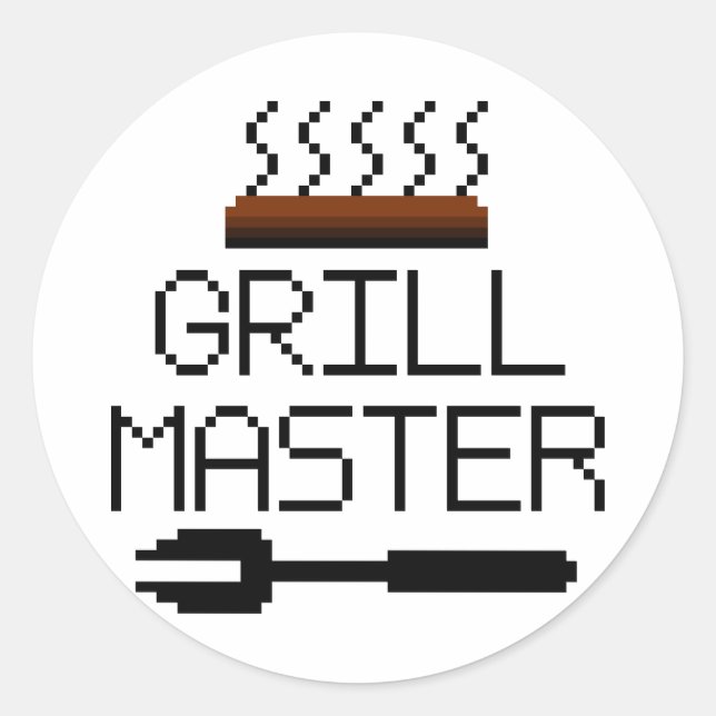 GRILL MASTER CLASSIC ROUND STICKER (Front)
