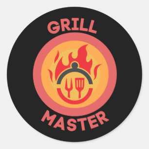 GRILL MASTER CLASSIC ROUND STICKER