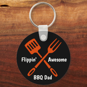 Grill Master Dad BBQ  Key Ring