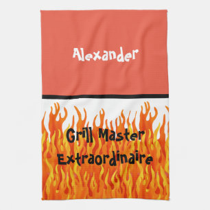 Grill Master Extraordinaire Tea Towel