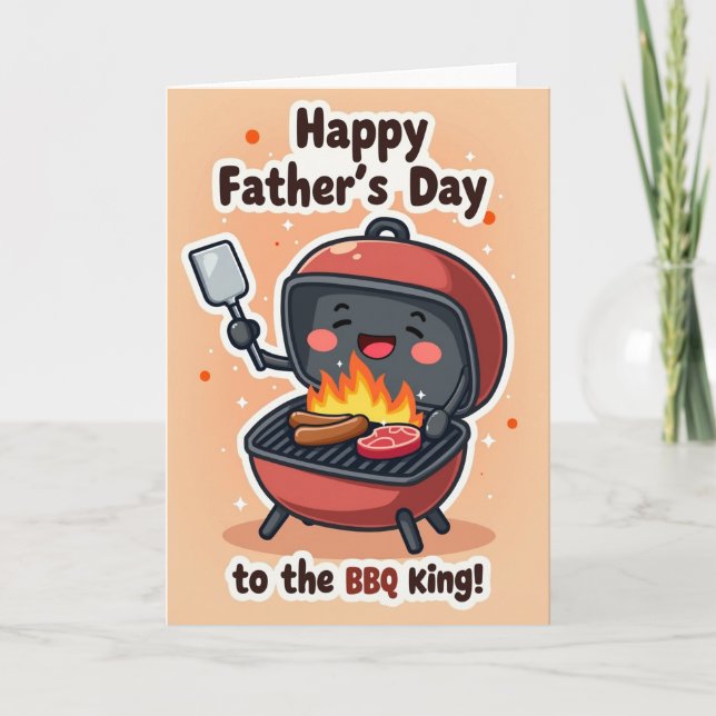 Grill Master Fathers Day Art Card (Front)