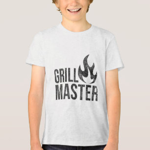 Grill Master Flame Barbecue Bbq Smoke Char Open Fi Tri-Blend Shirt