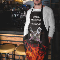 Grill Master Flame Name Monogram Grill BBQ 