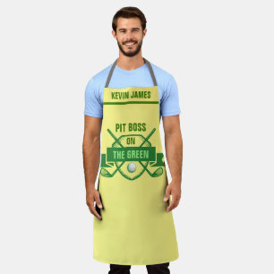 Grill Master Golf Apron - BBQ Chef Humour Gift