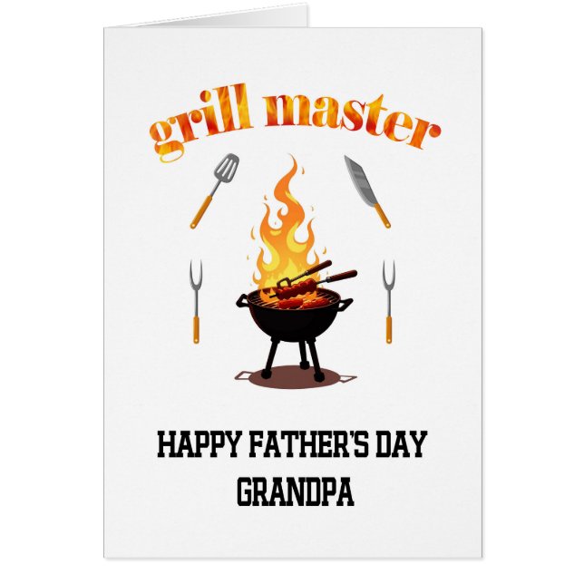 Grill Master Grandpa Fathers Day  (Front)
