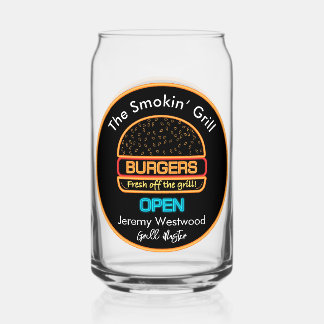 Grill Master Grilling Beer Can Glass Drinkware