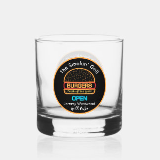 Grill Master Grilling Drinkware Rocks  Whiskey Glass