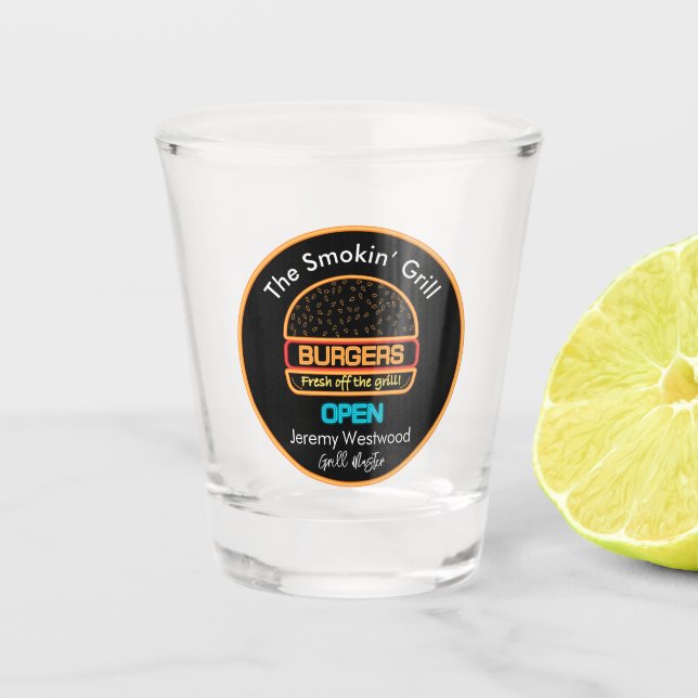 Grill Master Grilling Shot Glass Drinkware (Front)