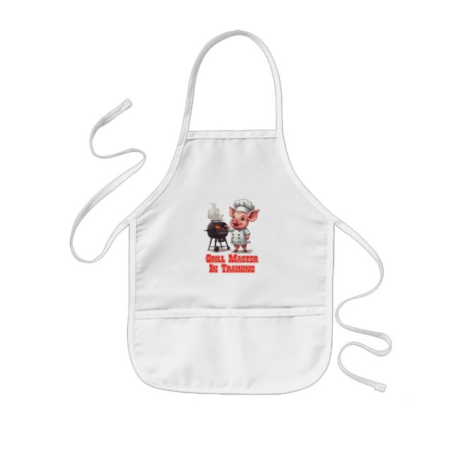 Grill Master In Training  Kids Apron (Front)