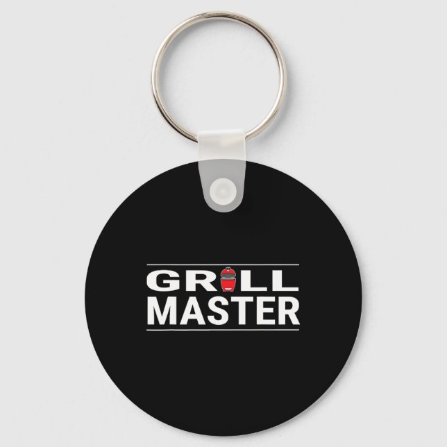 Grill Master Kamado Style Bbq Barbecue Pitmaster  Key Ring (Front)