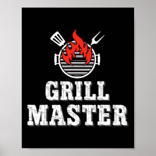 Grill Master Outdoor Bbq Gear Summer Cookouts And  Poster