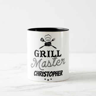 Grill Master Personalised Two-Tone Coffee Mug