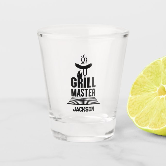 Grill Master Shot Glass (Front)