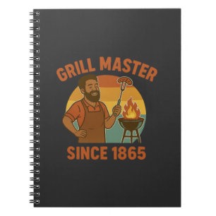 Grill Master Since 1865 Juneteenth BBQ Heritage  Notebook