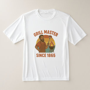 Grill Master Since 1865 Juneteenth BBQ Heritage T-Shirt