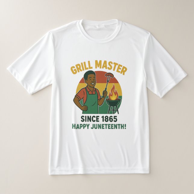Grill Master Since 1865 Juneteenth Day  T-Shirt (Laydown)