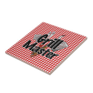 Grill Master with BBQ Tools & Picnic Table Tile