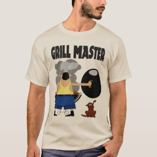 Grill Master with Dog T-Shirt
