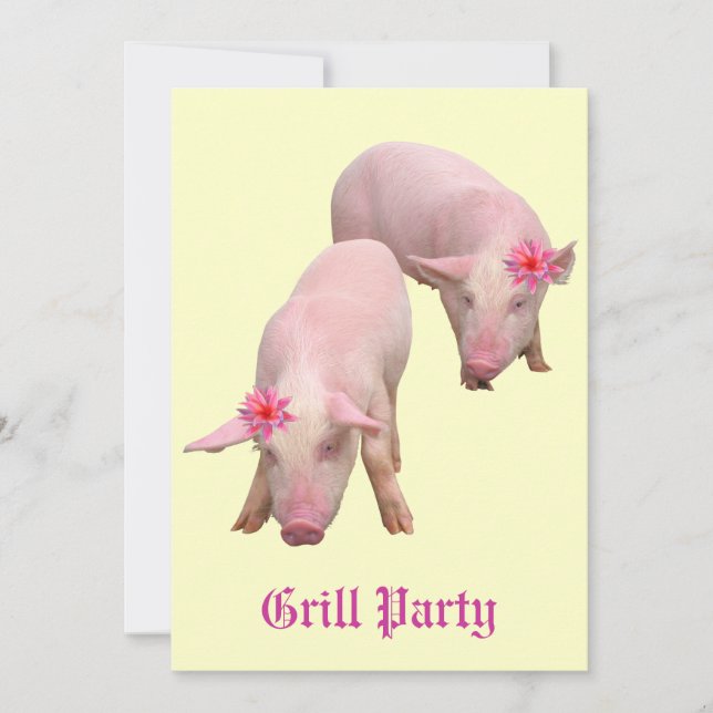 Grill Party Invitation (Front)