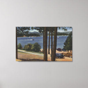 Grill Point View of Lake Canvas Print