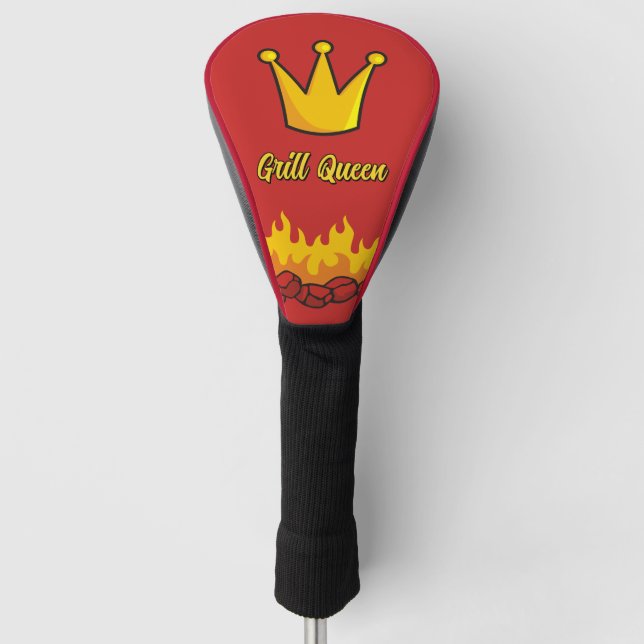 Grill Queen Crown Golf Head Cover (Front)