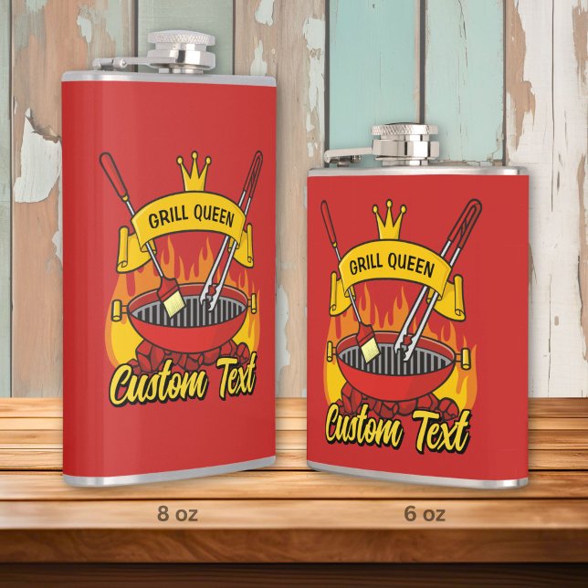 Grill Queen Hip Flask (Creator Uploaded)
