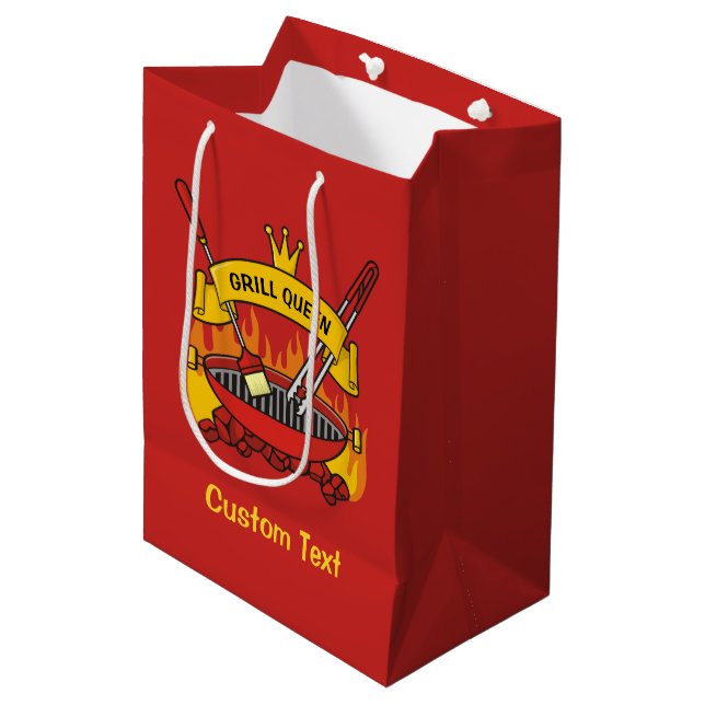 Grill Queen Medium Gift Bag (Front Angled)