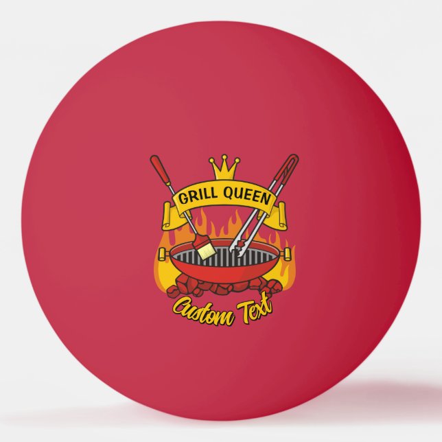 Grill Queen Ping Pong Ball (Front)