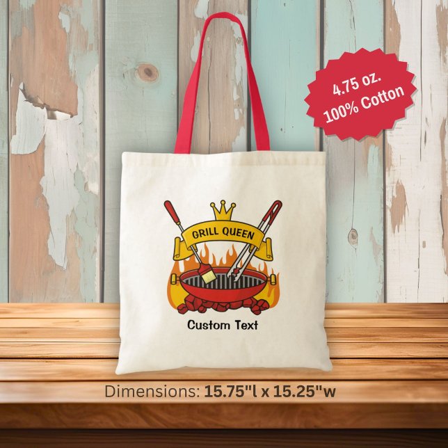 Grill Queen Tote Bag (Creator Uploaded)