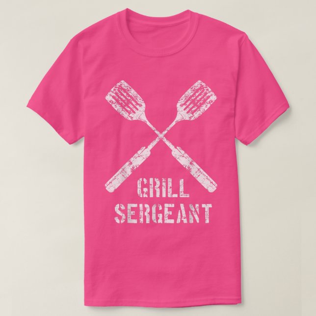 Grill Sergeant  2, Grilling BBQ Hobby Father's Day T-Shirt (Design Front)