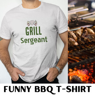 Grill Sergeant Funny Bbq Men's Novelty T-Shirt
