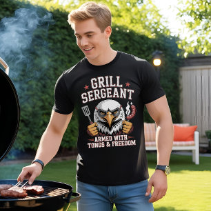 Grill Sergeant: Patriotic BBQ  T-Shirt