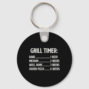 Grill Timer - Bbq Lover Pitmaster Barbecue Grill S Key Ring