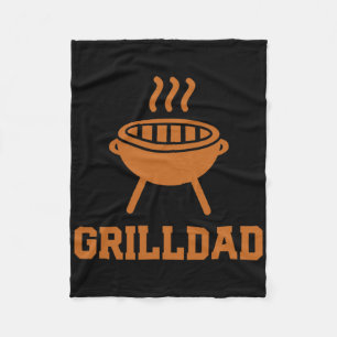 Grilldad Barbecue Grill Daddy Master Bbq Smoker Ch Fleece Blanket
