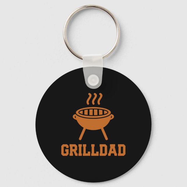 Grilldad Barbecue Grill Daddy Master Bbq Smoker Ch Key Ring (Front)