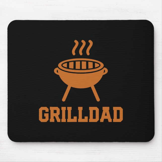Grilldad Barbecue Grill Daddy Master Bbq Smoker Ch Mouse Pad (Front)